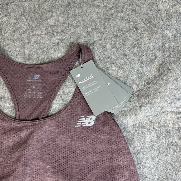 New Balance Tank Top Womens Small Racerback Purple Mesh Athletic - Picture 4 of 8